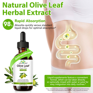 SOLOTREE Suplemen Cair Daun Zaitun Organik Tincture Pendukung Kekebalan Tubuh Ekstrak Daun Zaitun Alami Liar Vegan - Product Image 4