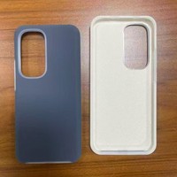 Étui magnétique antichoc en silicone liquide effet peau avec béquille pour Samsung/Tecno/Redmi, coque de protection effet miroir Macaron