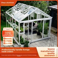 Balcons et Jardins Extérieurs Personnalisés en Alliage d'Aluminium Moderne avec Double Vitrage Trempé, Isolation Phonique et Pare-Soleil Intégré