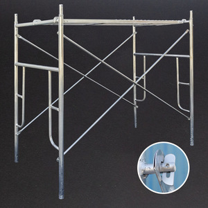 Ponteggio a telaio regolabile con passaggio interno <span class=keywords><strong>per</strong></span> costruzioni |   Ponteggio in Acciaio Zincato Antiruggine <span class=keywords><strong>per</strong></span> Pittura e Stuccatura di Pareti Esterne - Product Image 1