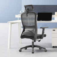 Chaise de bureau ergonomique moderne à dossier haut en maille avec support lombaire 2D, fabrication Foshan, à prix abordable, en vente (Sillas De Oficina)