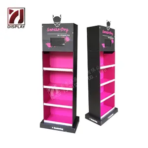 Prodotti Pop Shop Stand di cartone riciclato espositore di caramelle al dettaglio portatile per terra Standee Rack