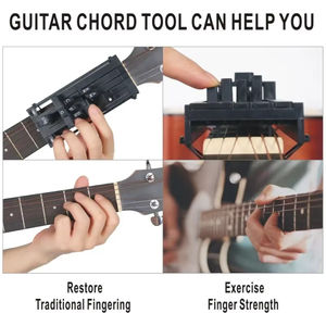 Outil d'apprentissage assisté des accords de guitare facile à utiliser, 18 boutons, accords de guitare en un clic pour guitaristes débutants - Product Image 6