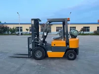 Chariot élévateur diesel d'intérieur Goodway Zebra OEM/ODM 3 tonnes à pneus pleins avec mât à deux étages, propulsion arrière (RWD) et options personnalisables