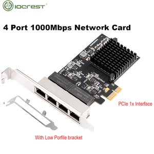 Tarjeta de Red Interna Gigabit Ethernet Multipuerto para Servidor, 4 RJ45 PCIe X1 8111H, Compatible con NAS, Actualización para Estaciones de Trabajo, en Stock, Quad Giga - Product Image 2