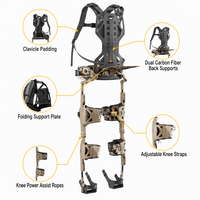 Exosquelette ergonomique professionnel à fixation dorsale avec assistance électrique pour la levée de charges industrielles et l'optimisation logistique