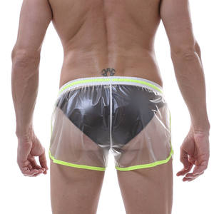 Pantaloncini da <span class=keywords><strong>uomo</strong></span> Sexy in PVC <span class=keywords><strong>trasparente</strong></span> traspirante divertente stile Street <span class=keywords><strong>intimo</strong></span> per feste e spettacoli per Gay Boy Clubwear - Product Image 4