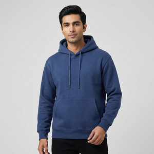 Sudadera con Capucha Rosa Lisa Extra Grande de Alta Calidad al por Mayor, Sudadera con Capucha de Algodón Grueso Personalizada para Hombre - Product Image 1