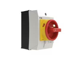 Interrupteur à bouton rotatif Eaton Moeller série T T0-2-1/EA/SVB 20A 3P CE UL CSA CCC rouge pour installation plate, pour arrêt d'urgence et interrupteur d'alimentation - Product Image 1