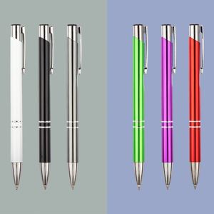 15 Wholesale Popular Promotional Gift Metallic Finished Barrel Aluminum Push Action Ball Point <b>Pen</b> Good for Custom Logo Mtp007 - Product Image 3