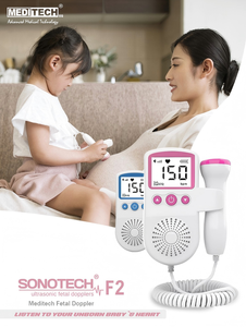 Monitor <span class=keywords><strong>Fetal</strong></span> Doppler Rosa Gris para el Hogar, con Certificación CE, Pantalla LCD, Dispositivo Médico Clase II, Metálico - Product Image 5