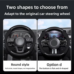غطاء عجلة قيادة من الجلد الطبيعي الأصلي من ميتسوبيشي لسيارات L200 وأوتلاندر ويغ وجنكسوان وباجيرو وأتو كي فور سيزونز - Product Image 5