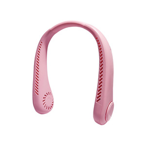พัดลมคล้องคอแบบสวมใส่ได้สีดำ ไร้ใบพัด พกพาสะดวก ใช้แบตเตอรี่ USB สำหรับการเดินทางและการเดินทางประจำวัน - Product Image 5