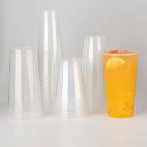 Vasos Desechables Transparentes de Plástico PP Rígido Esmerilado de 90 mm para Bebidas Calientes, Café, Té de Burbujas, con Tapa y Logotipo Personalizado al por Mayor - Product Image 4