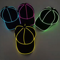 2025 nouveau Hip-Hop Snapback LED casquette lumineuse EL éclairage Bboy danse chapeau lumineux