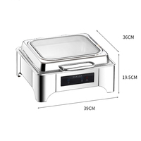 Chauffe-Plat Électrique Hydraulique Intelligent en Acier Inoxydable 6L 9L pour Buffet, Hôtel, Restaurant