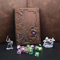 Carnet A5 en cuir PU avec motif dragon en relief 3D stéréo pour DND RPG, livre de dés pour joueurs, logo personnalisé en relief pour les fêtes