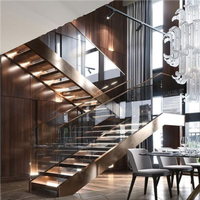 Escaliers droits sur mesure Dimensions personnalisées Options de finition
