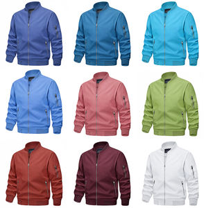 Giacca da <span class=keywords><strong>uomo</strong></span> Casual leggera personalizzata giacca da <span class=keywords><strong>uomo</strong></span> giacca a vento giacca da caccia con cerniera, Bomber capispalla leggero - Product Image 6