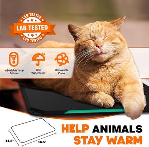 Colchón de PVC de lujo para mascotas, resistente al agua y con control de temperatura, uso seguro al aire libre para gatos y perros - Product Image 2
