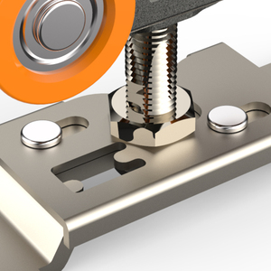 Portes coulissantes Accessoires de fenêtre <span class=keywords><strong>Rail</strong></span> de guidage de <span class=keywords><strong>rail</strong></span> en aluminium à double roue suspendue - Product Image 5