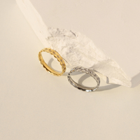 Mini schmale Breitband Mikro Zirkon Diamant Karo Kreuz kleinen Schwanz Ring 18 Karat Gold wasserdicht Edelstahl Ring Schmuck