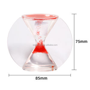 Minuteur liquide en acrylique anti-stress, <span class=keywords><strong>sablier</strong></span> à sable flottant, forme ronde, décoration, souvenir, cadeau, impression de logo couleur personnalisée - Product Image 6