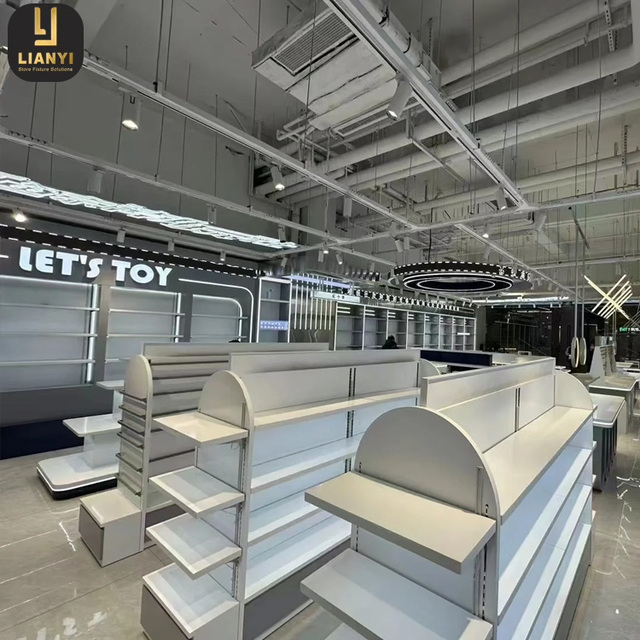 Metal Toys Display Stand Shop Furniture Display Rack for Fashion Model Toy Store Interior Design