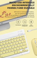 Clavier silencieux mince portable sans fil pour téléphone et tablette Utilisation au bureau Convient pour Android et iOS pour Ipad