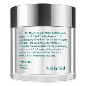 Crème Visage Anti-Âge <span class=keywords><strong>ALIVER</strong></span> Nourrissante à la Vitamine E 50ml et au Rétinol, Élimine les Rides, Crème Visage au Rétinol pour Blanchir la Peau - Product Image 3