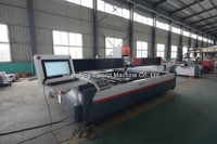 Machine de gravure et de sablage CNC à laser intelligent EWORLD 2500*1300mm avec moteur servo automatique, pour métal, 120W, perçage 0,05mm