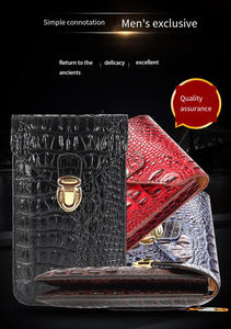 Bolso para teléfono móvil para hombre, exquisito bolso colgante para teléfono móvil para hombre, bolso de cuero impermeable para teléfono - Product Image 2