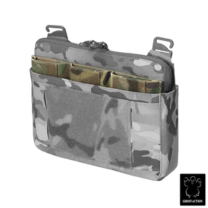 Pochette triple pour chargeurs Ghost Action 5.56, élastique, avec fermeture auto-agrippante, pour la chasse, style DOPE Ferro, pochette tactique triple pour chargeurs - Product Image 4
