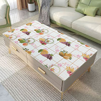 Facile simple face pp tapis transparent couverture de table plat tapis fleurs tapis en plastique nappe