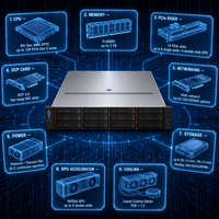 Serveur en rack 2U WR5215 G5, un seul processeur AMD EPYC 5e génération, DDR5, PCIe 5.0, virtualisation, testé en entreprise