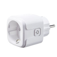 Harga Pabrik Standar Eu Tuya 16A Mini Wifi Rumah Pintar Soket Plug Outlet Alexa ESP8266 Fungsi Waktu Monitor Daya