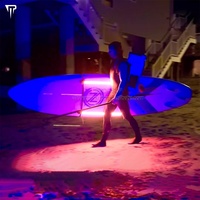 JTRDA Lumières LED pour paddle board, kayak, glisse nocturne, étanche, tube fluorescent coloré, télécommande, portable, SUP gonflable