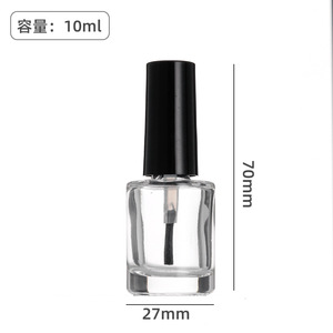 Biểu tượng tùy chỉnh <span class=keywords><strong>10ml</strong></span> 15ml thủy tinh sơn móng tay dính chai rỗng, Thông tư trong suốt với nắp và bàn chải - Product Image 6