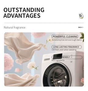 Toptan özel etiket tasarımı çok amaçlı deterjan parfüm koku yıkama konsantre çamaşır deterjanı - Product Image 3