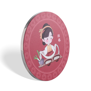 Cute Cartoon Anime Character Customized Design Red Round Single Side <b>Compact</b> Pocket <b>Mirror</b> - Product Image 2