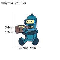 Pin esmaltado de comedia estadounidense Futurama