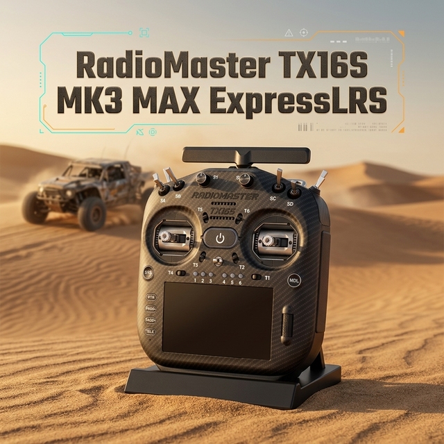 TX16S MK3 MAX Radio Transmitter 2.4G ELRS 4-in-1 AG01 CNC Hall Gimbals EdgeTX Touch Screen Remote Control for Drone
