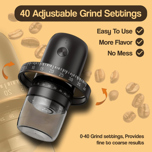 Portable Wireless Coffee Maker New Smart USB Drip Cafe Electric Bean Grinder Stainless Steel Externally Adjustable for Travel - Product Image 2