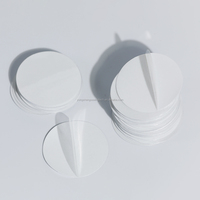 Joint d'étanchéité en feuille d'aluminium personnalisé de qualité alimentaire avec demi-étiquette à tirer facile à décoller, joint en mousse PS pour bocal à miel en plastique et bouchon de bouteille cosmétique
