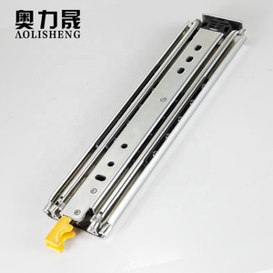 Trois Fois Partiellement Ouvert Roulement À Billes Pleine Traction 76mm Largeur Industrielle Robuste Tiroir Glissière Avec Verrouillage - Product Image 3