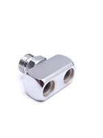 Adaptateur en T pour gonfleur de BCD de plongée sous-marine, 1x9/16-18 mâle vers 2x3/8-24 femelle, pour combinaison étanche et tuyau basse pression