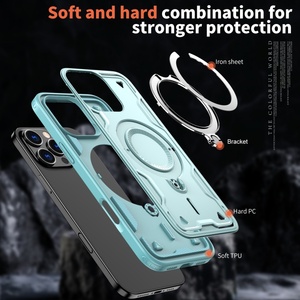 Funda Magnética para Teléfono Móvil con Soporte de Anillo de 360 Grados para iPhone 11 <span class=keywords><strong>13</strong></span> 15 17 Pro Max Samsung Google Motorola TH, Gran Venta - Product Image 5