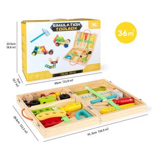 Jouets en <span class=keywords><strong>bois</strong></span> pour tout-petits en gros, établi de travail en <span class=keywords><strong>bois</strong></span>, <span class=keywords><strong>jouet</strong></span> d'imitation, kit de construction d'outils, jouets en <span class=keywords><strong>bois</strong></span> pour enfants - Product Image 6
