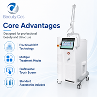 Machine laser fractionné CO2 10600nm pour resserrement vaginal et vulvaire, écran tactile 12 pouces, 7 bras, 166mJ, découpe ultra-pulsée continue, CE