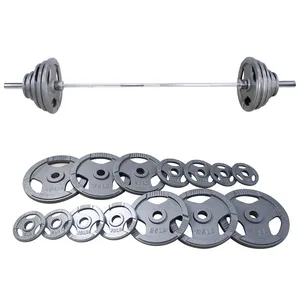 Phòng tập thể dục Workout weightfting 135kg Les Bumper tấm Mills có thể điều chỉnh trọng lượng cơ thể bơm thông minh Barbell Set